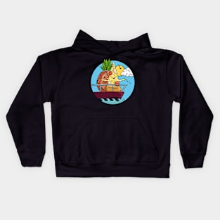 Love Is Love Pineapple Pizza Valentines Day Foodie Kids Hoodie